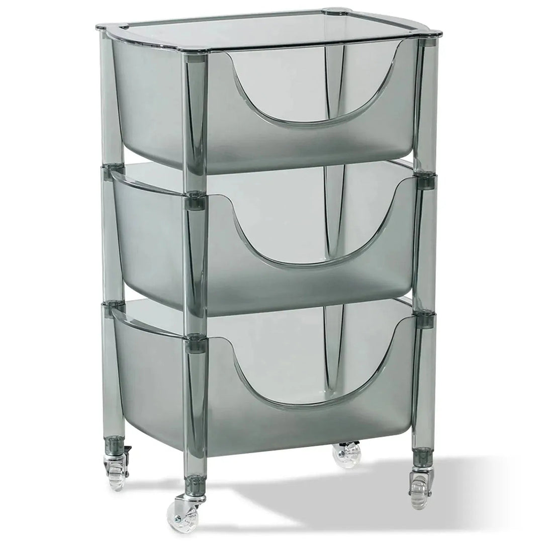 Contemporary plastic drawer cabinet loja layered structure.