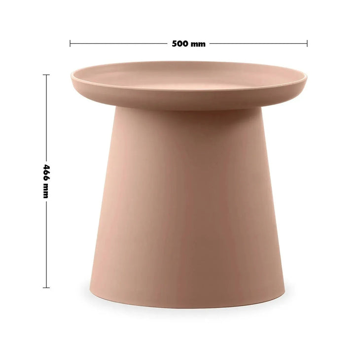 Contemporary Plastic Side Table MACARON