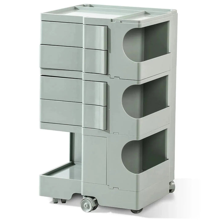 Contemporary Plastic Wheeled Trolley Side Table BOBY LARGE