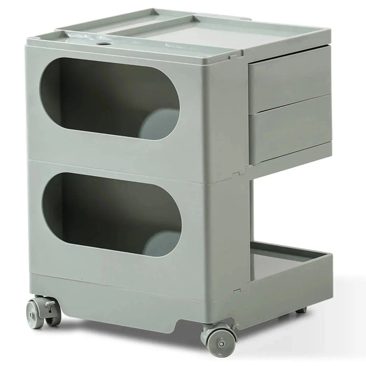Contemporary Plastic Wheeled Trolley Side Table BOBY Small