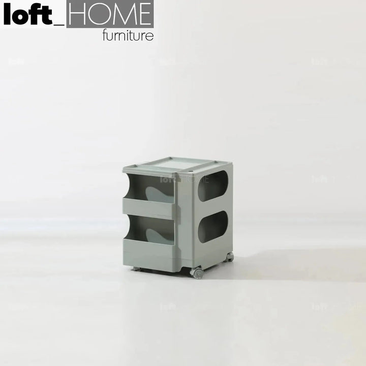 Contemporary Plastic Wheeled Trolley Side Table BOBY Small