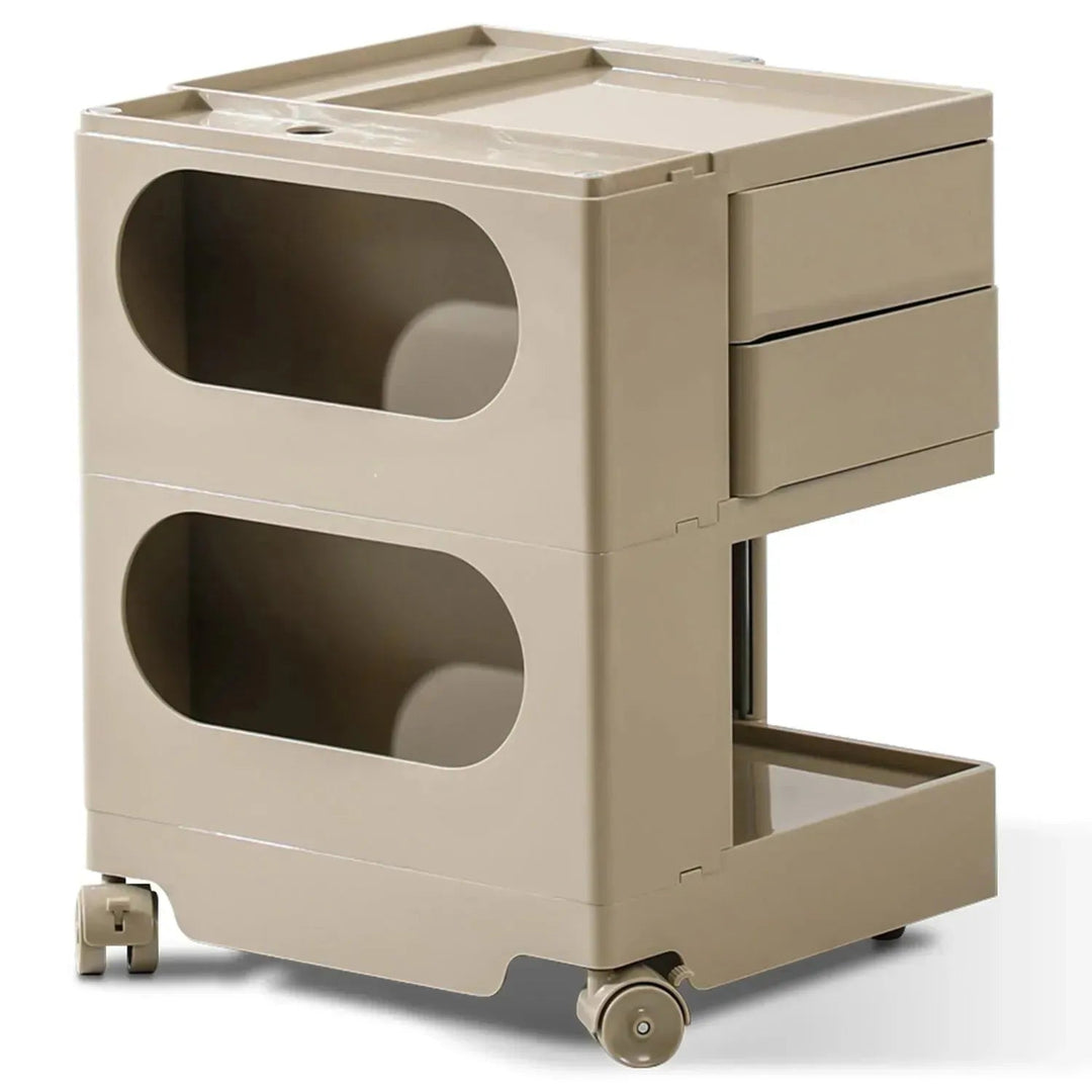Contemporary Plastic Wheeled Trolley Side Table BOBY Small