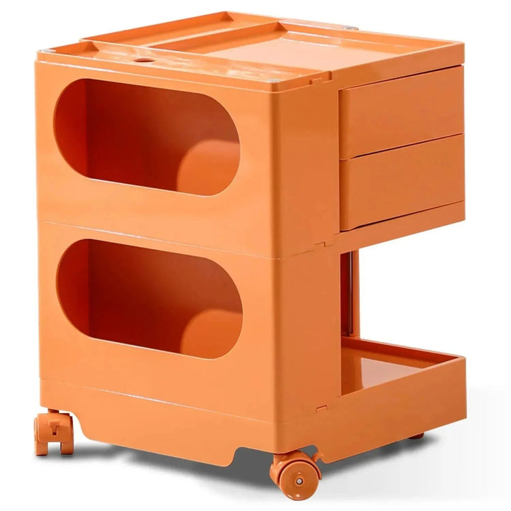 Contemporary Plastic Wheeled Trolley Side Table BOBY Small