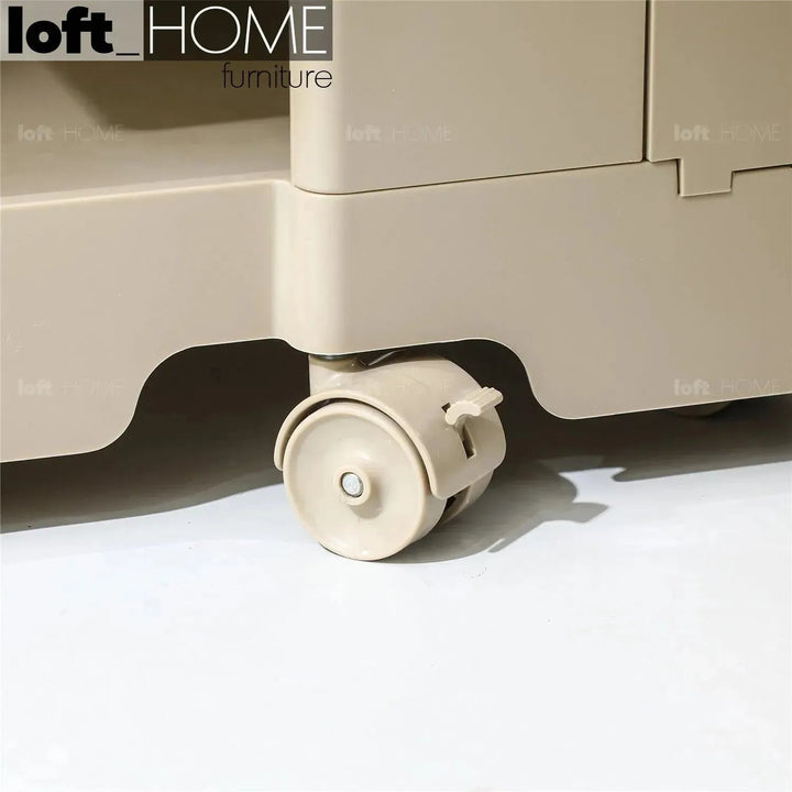 Contemporary Plastic Wheeled Trolley Side Table BOBY Small