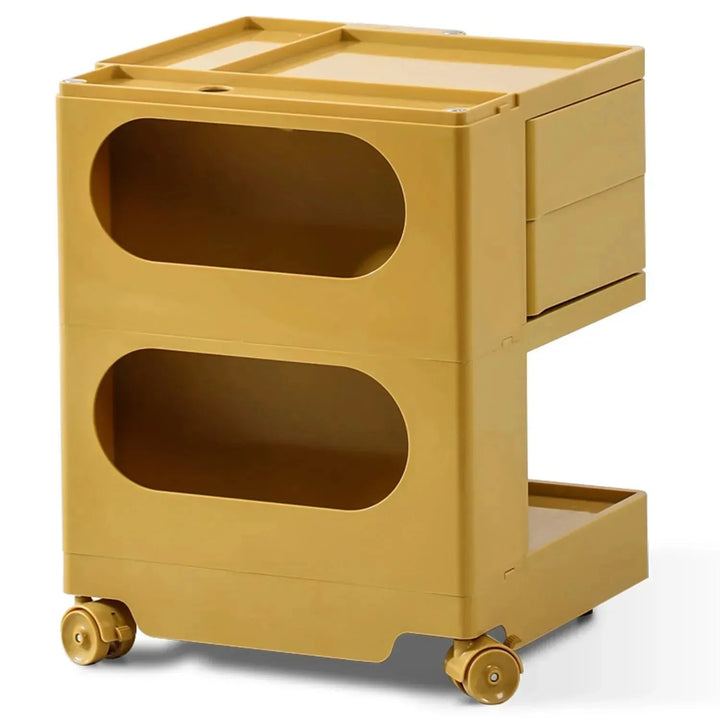 Contemporary Plastic Wheeled Trolley Side Table BOBY Small