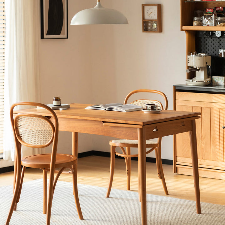 Scandinavian rattan dining chair german material variants.