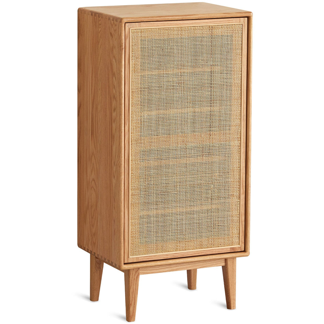 Scandinavian rattan oak wood shoe cabinet beri environmental situation.