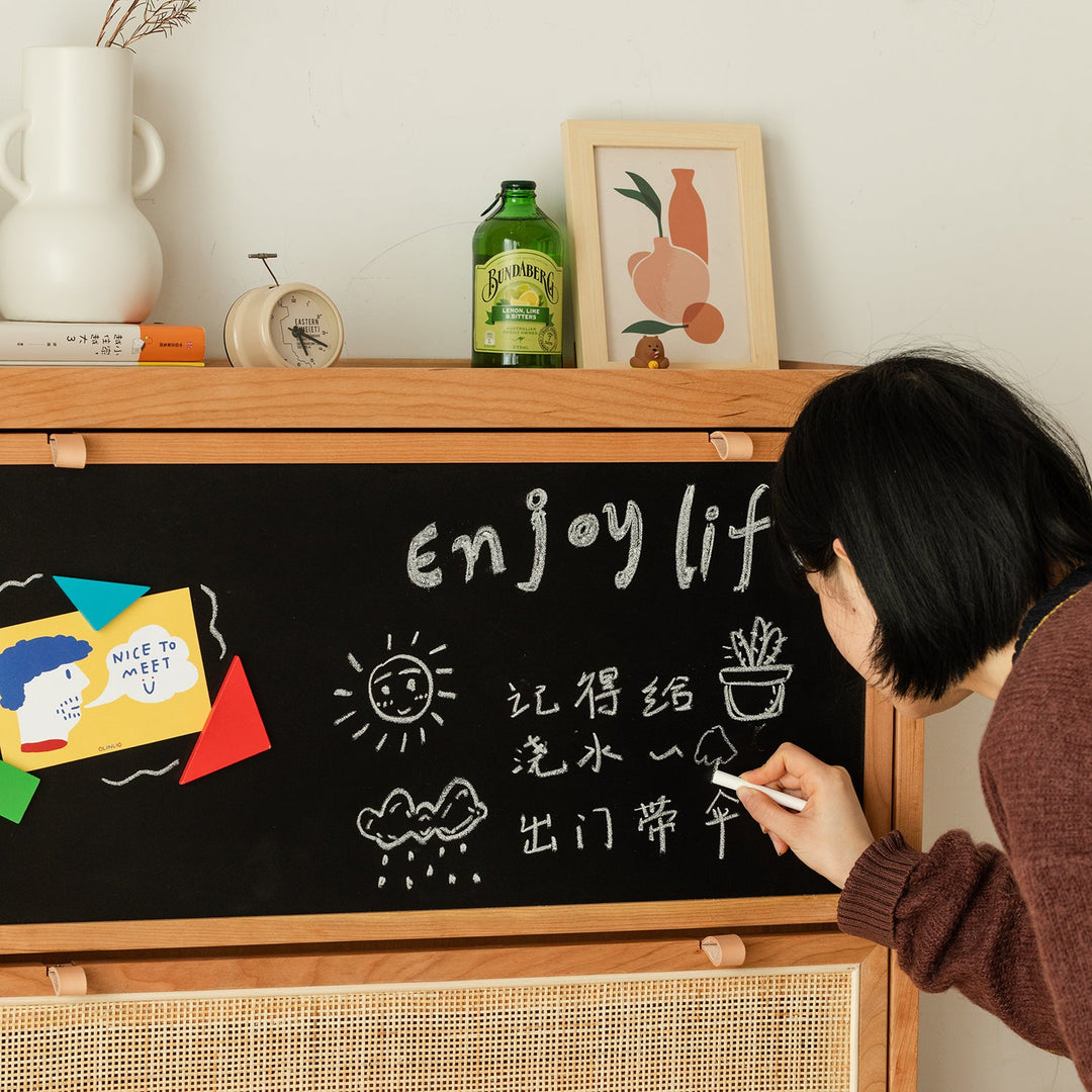 Scandinavian Rattan Shoe Cabinet KANGAROO