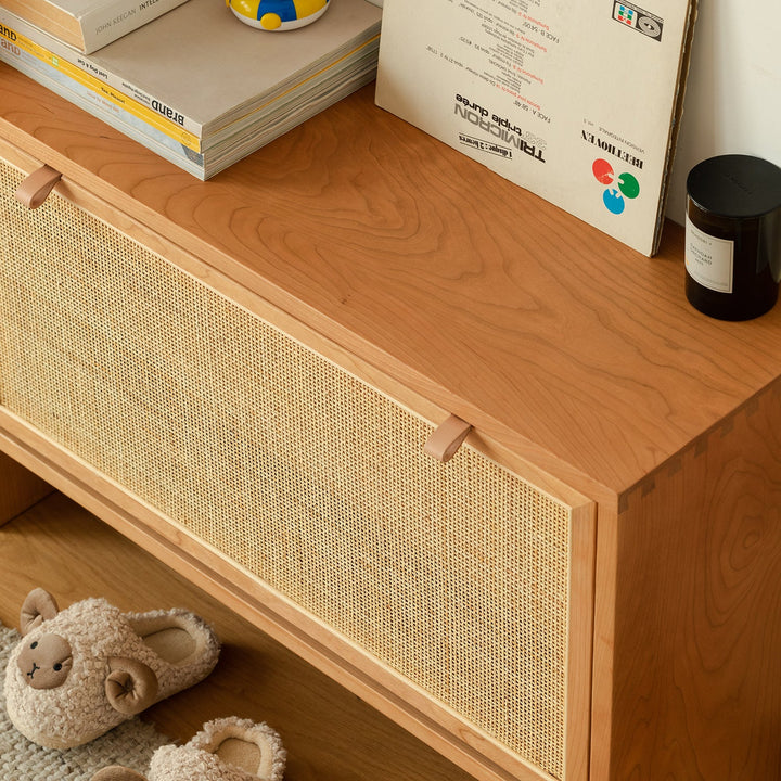 Scandinavian Rattan Shoe Cabinet KANGAROO