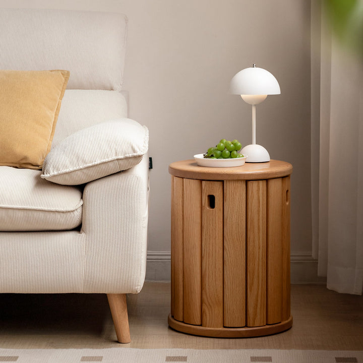 Scandinavian rubber wood stackable stool with wheels friday with context.