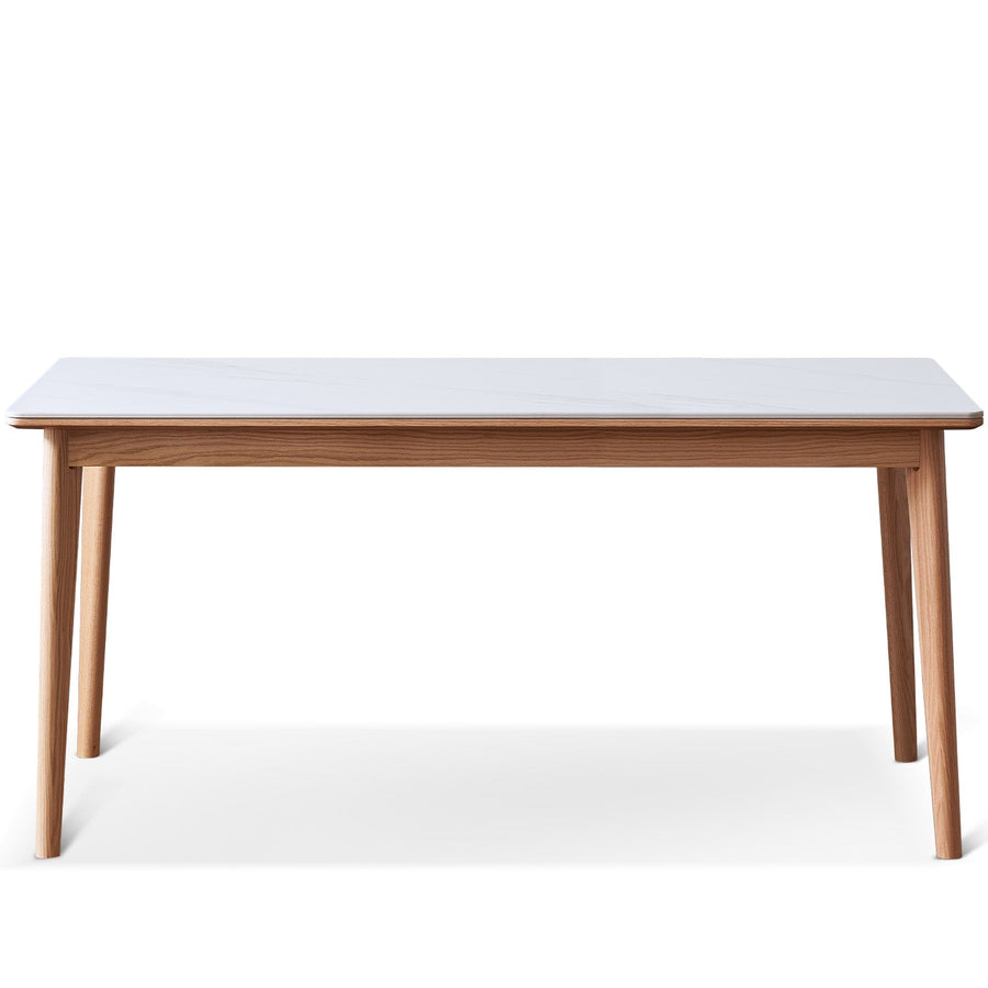 Scandinavian Sintered Stone Oak Wood Dining Table JADEN