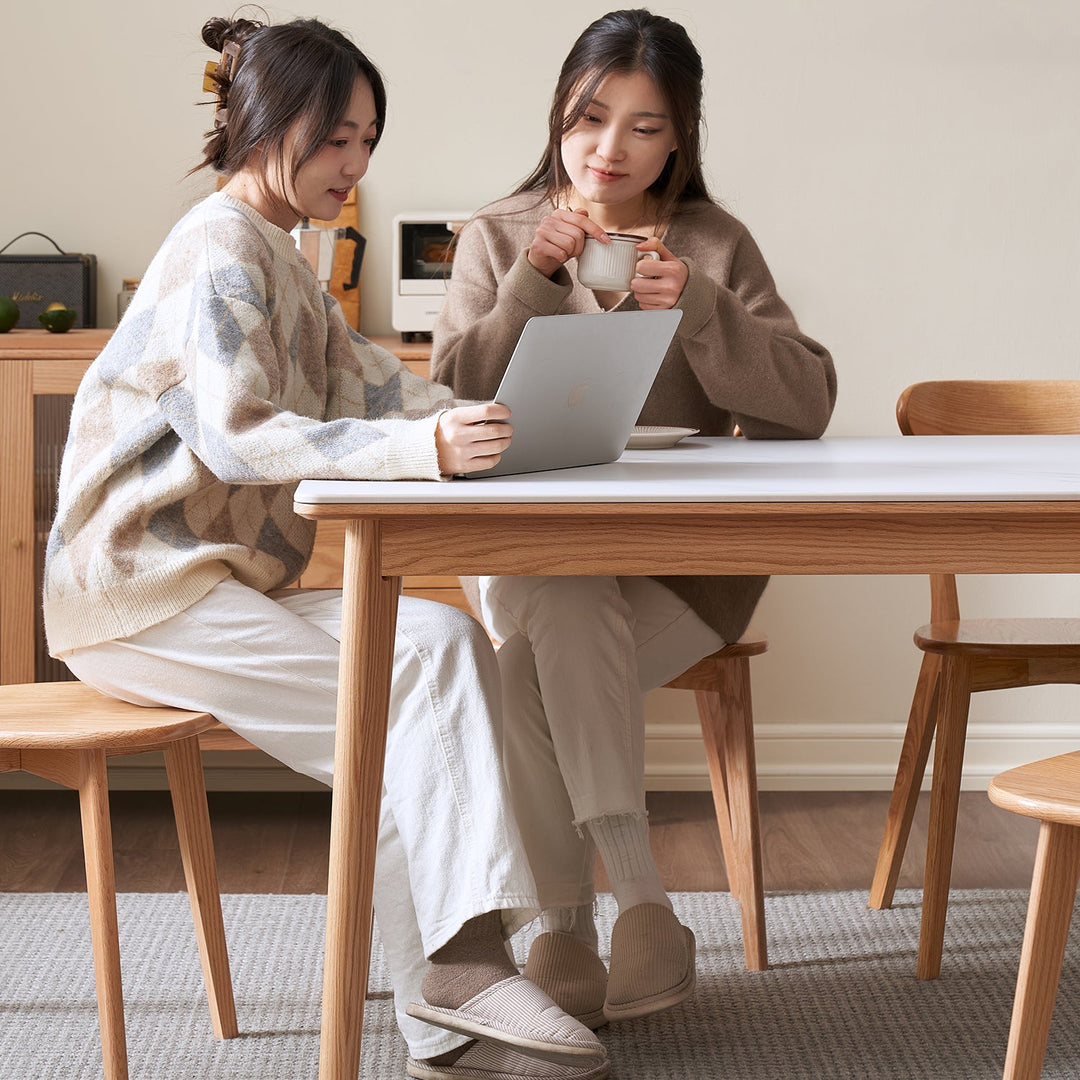 Scandinavian sintered stone oak wood dining table jaden size charts.