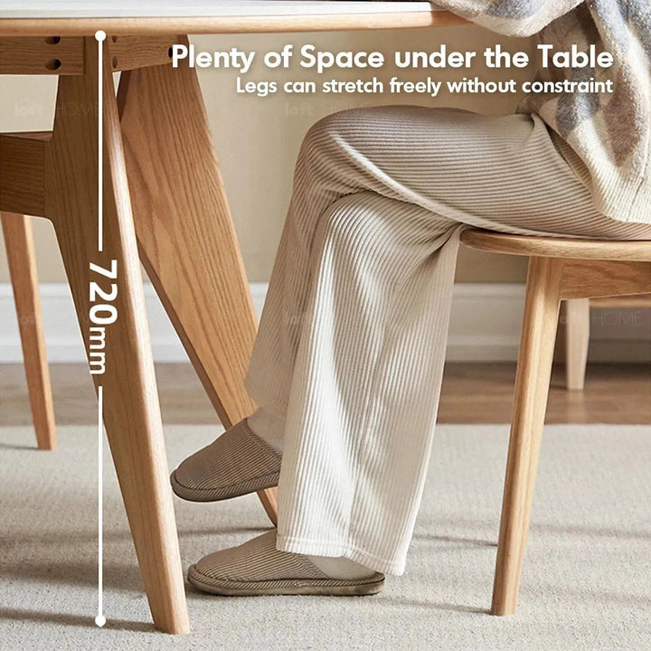 Scandinavian Sintered Stone Round Dining Table BELLY