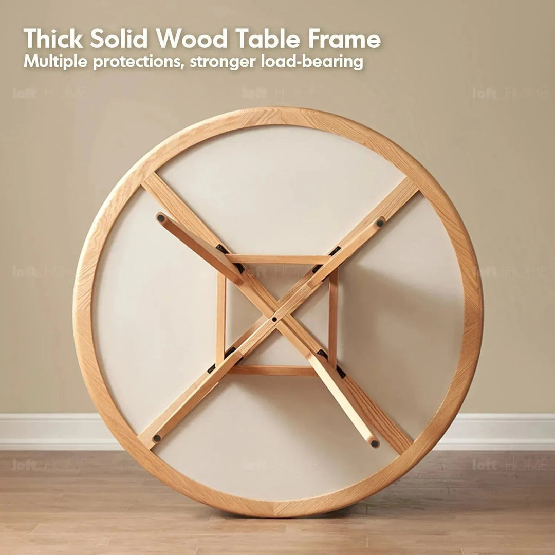 Scandinavian Sintered Stone Round Dining Table BELLY