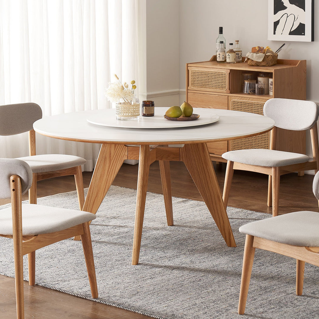 Scandinavian Sintered Stone Round Dining Table BELLY