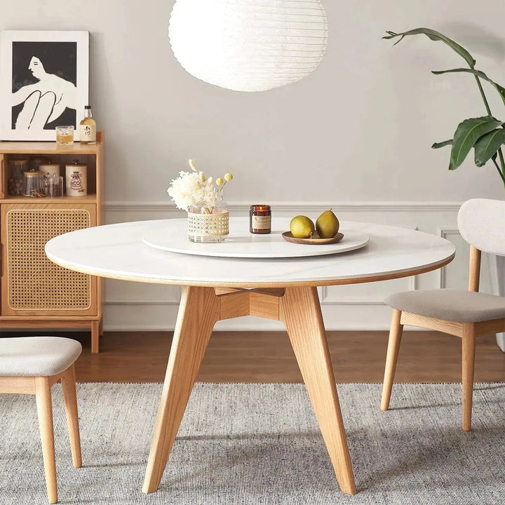 Scandinavian Sintered Stone Round Dining Table BELLY