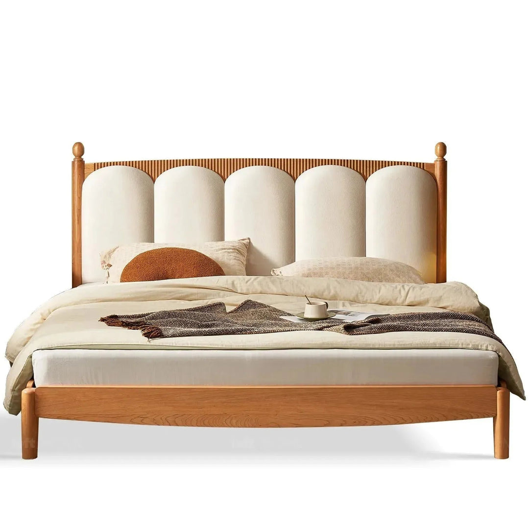 Scandinavian Wood Bed Frame CHERRY RADIANT