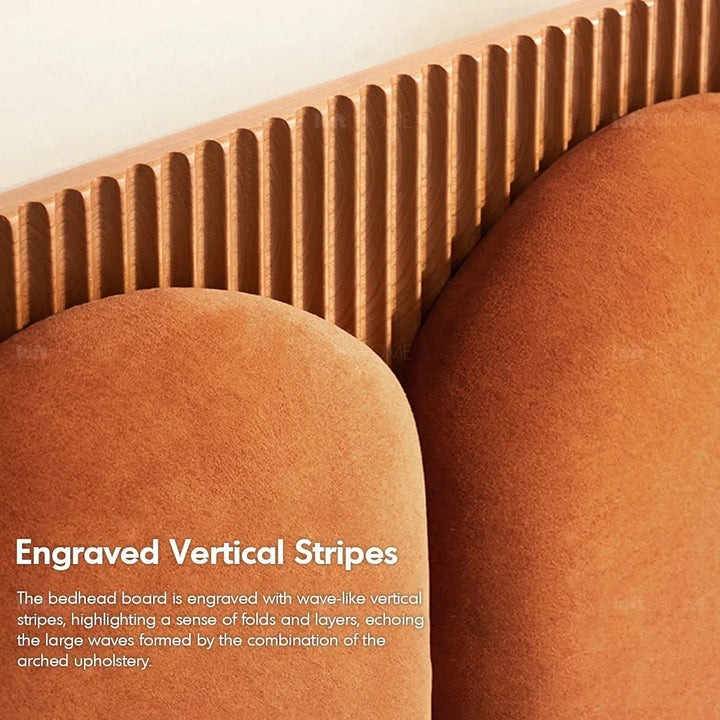 Scandinavian Wood Bed Frame CHERRY RADIANT