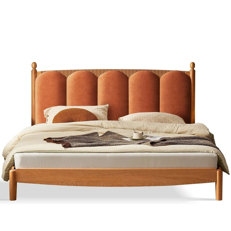 Scandinavian Wood Bed Frame CHERRY RADIANT