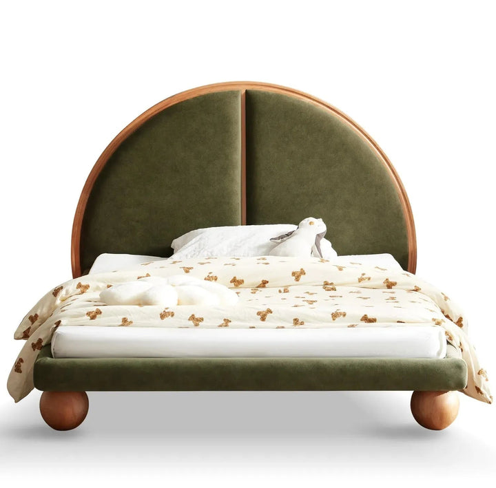 Cream Wood Bed SUNNYDAWN