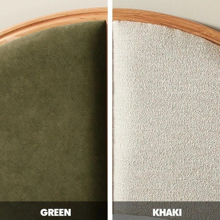 Cream Wood Bed SUNNYDAWN