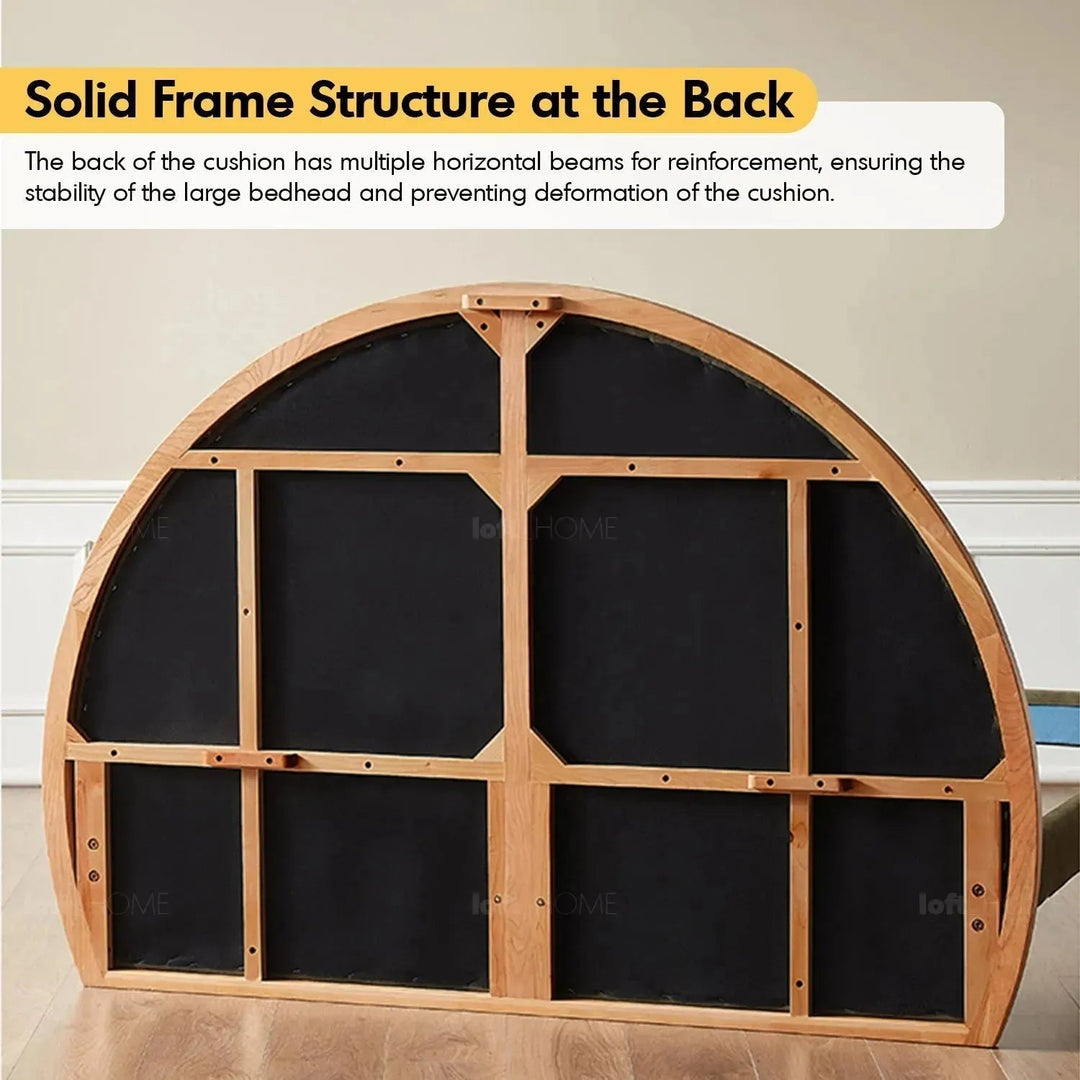 Cream Wood Bed SUNNYDAWN