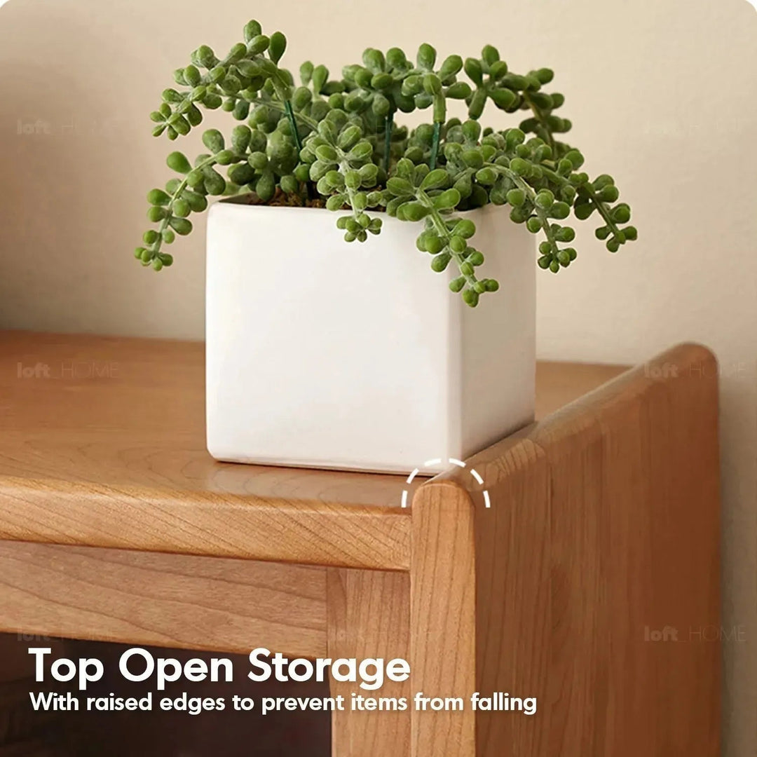 Scandinavian Wood Cabinet CHERRY RETRO