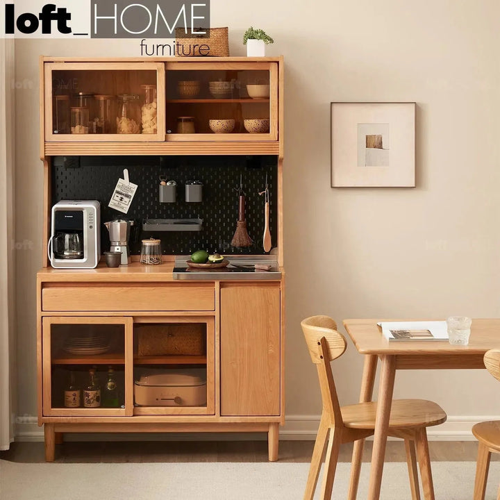 Scandinavian Wood Cabinet CHERRY RETRO