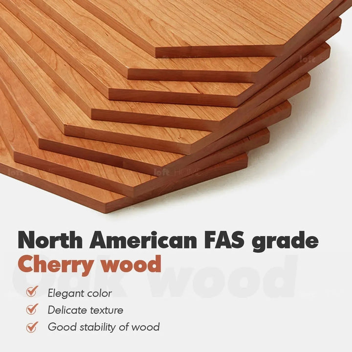 Scandinavian wood cabinet cherry retro detail 3.