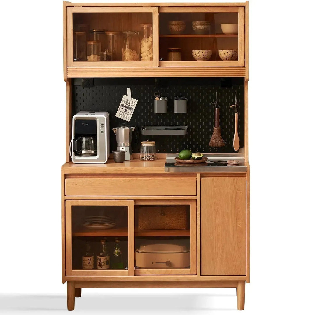 Scandinavian Wood Cabinet CHERRY RETRO