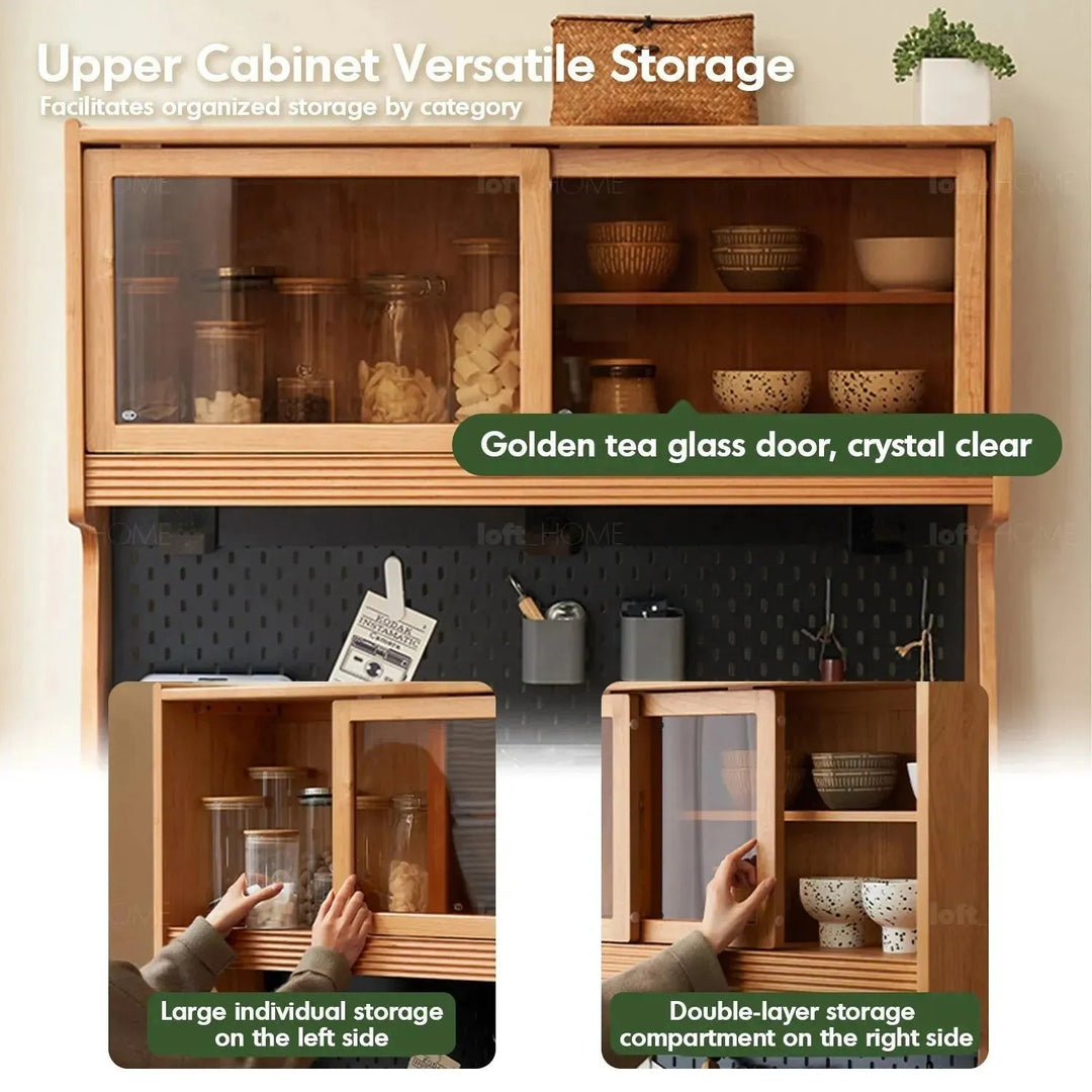 Scandinavian Wood Cabinet CHERRY RETRO