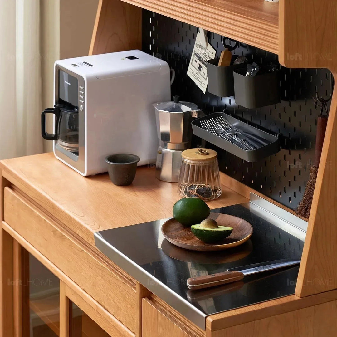 Scandinavian Wood Cabinet CHERRY RETRO