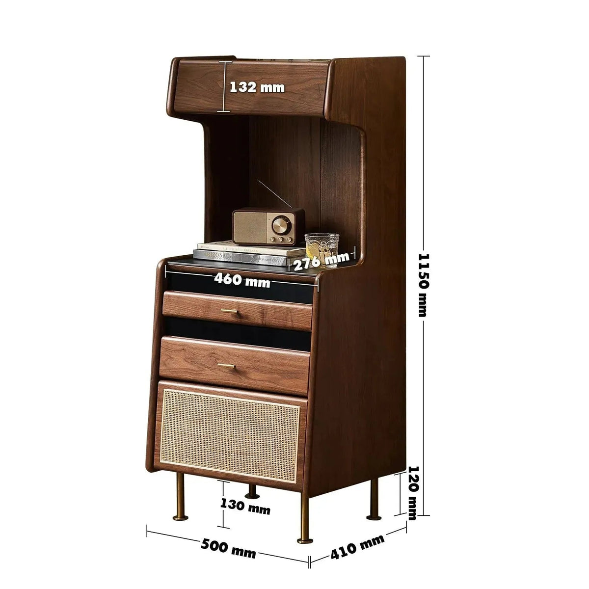 Japandi wood cabinet goya size charts.