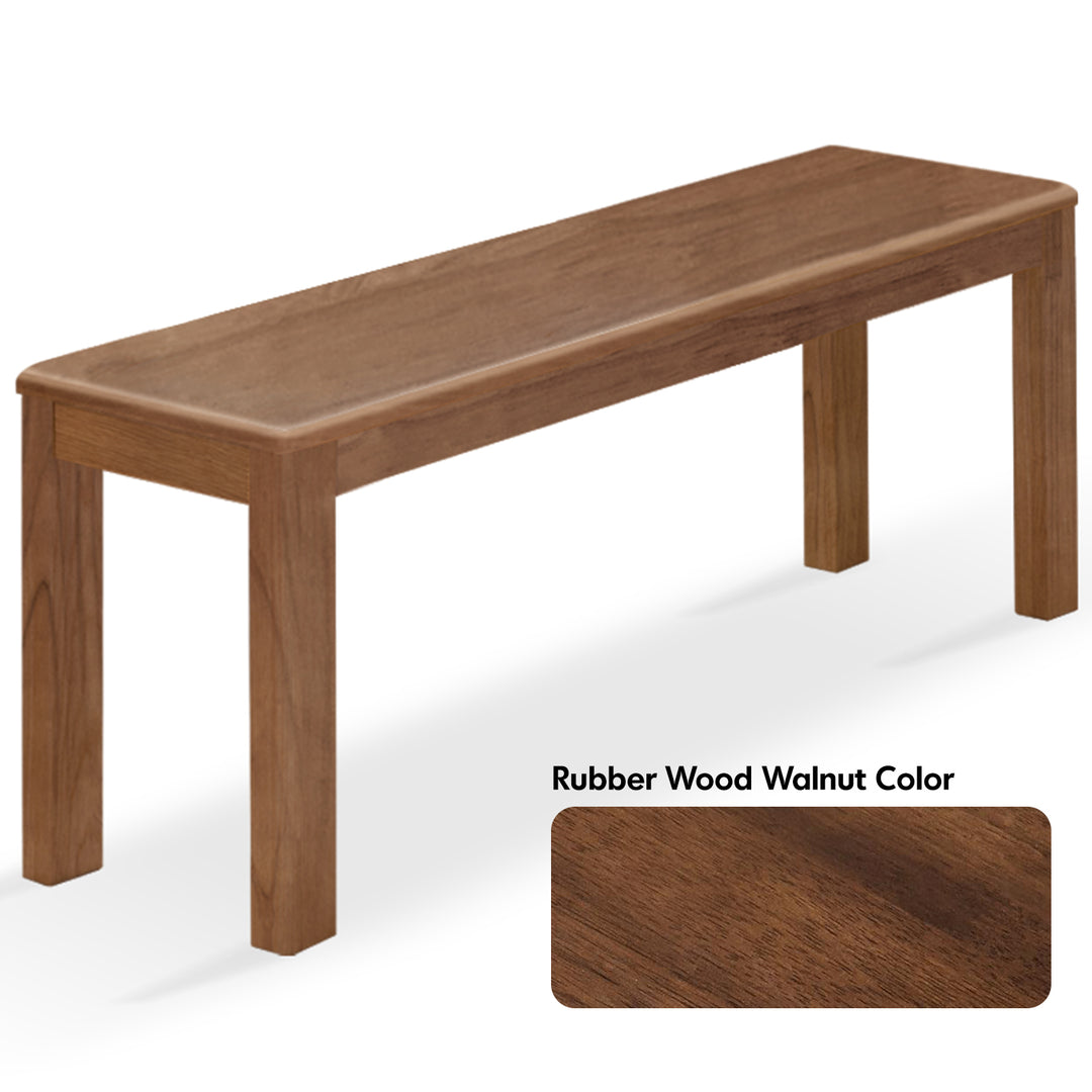 Scandinavian wood dining bench axel detail 4.