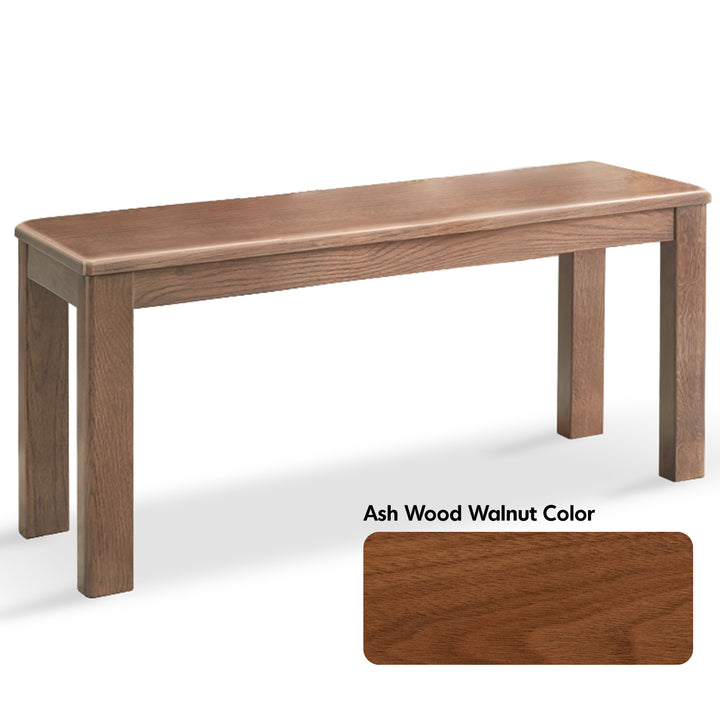 Scandinavian wood dining bench axel detail 7.