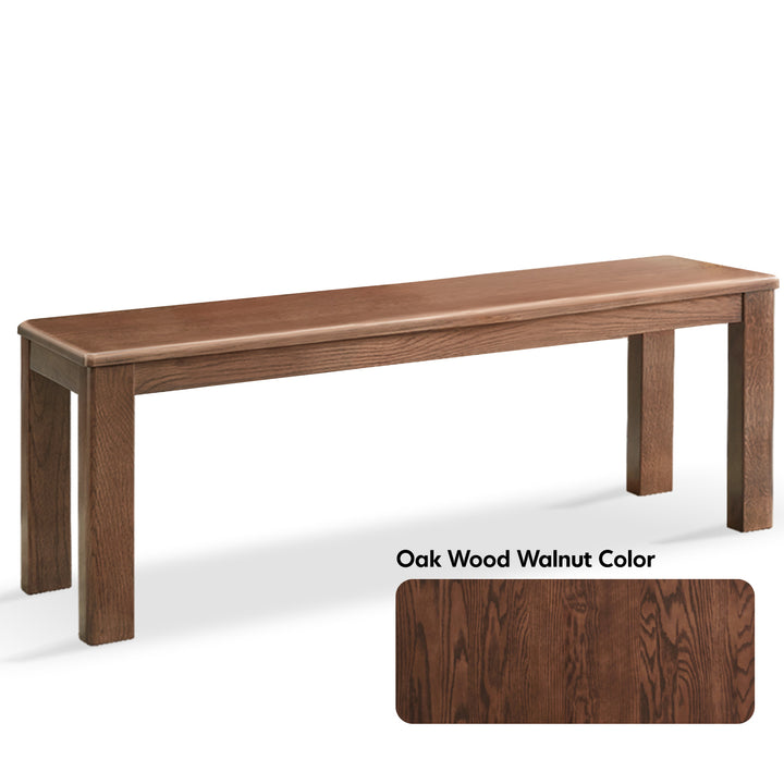 Scandinavian Wood Dining Bench AXEL