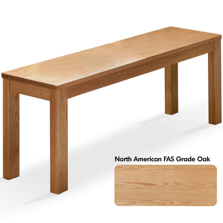 Scandinavian Wood Dining Bench BRICO