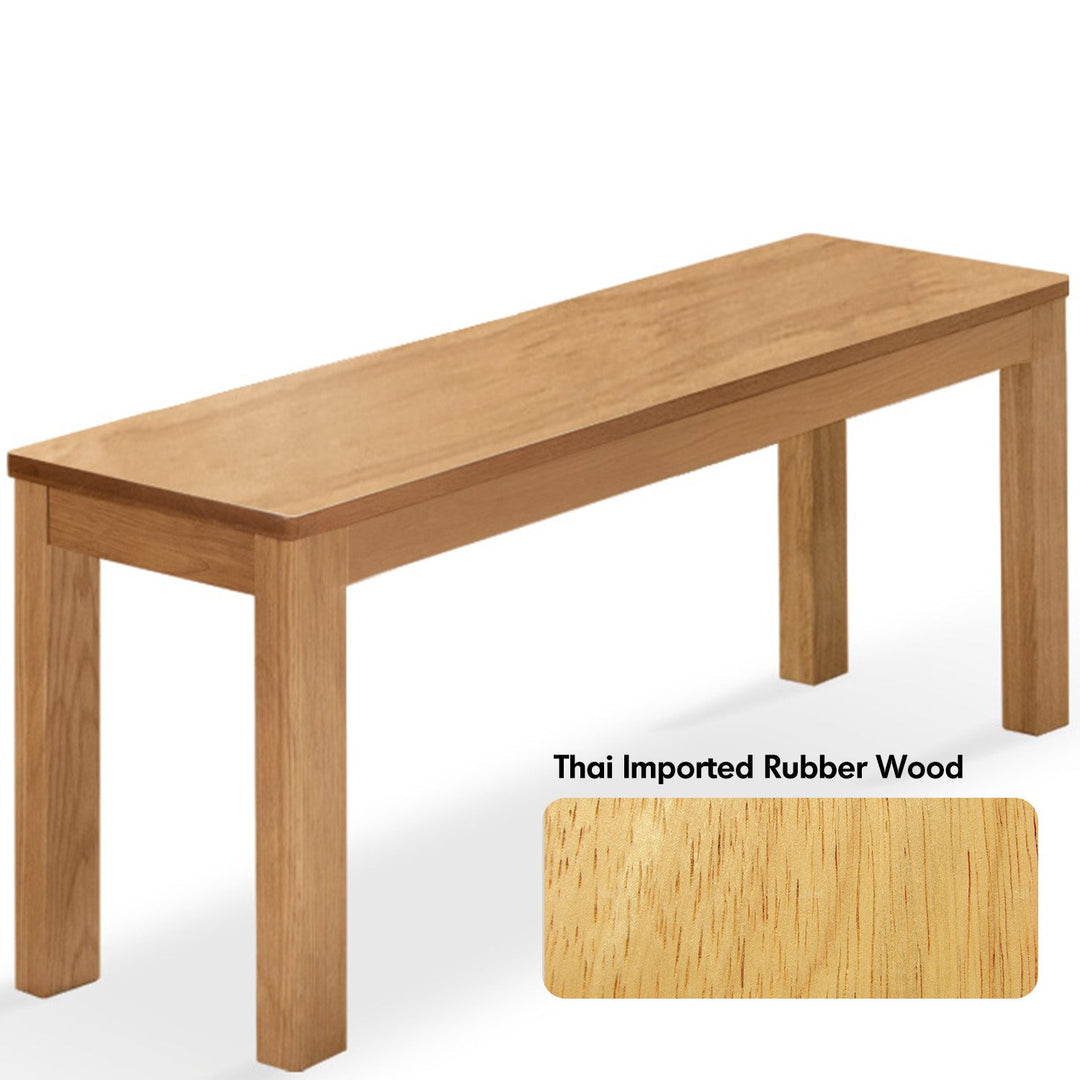 Scandinavian Wood Dining Bench BRICO