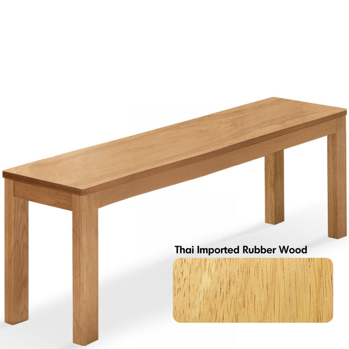 Scandinavian Wood Dining Bench BRICO