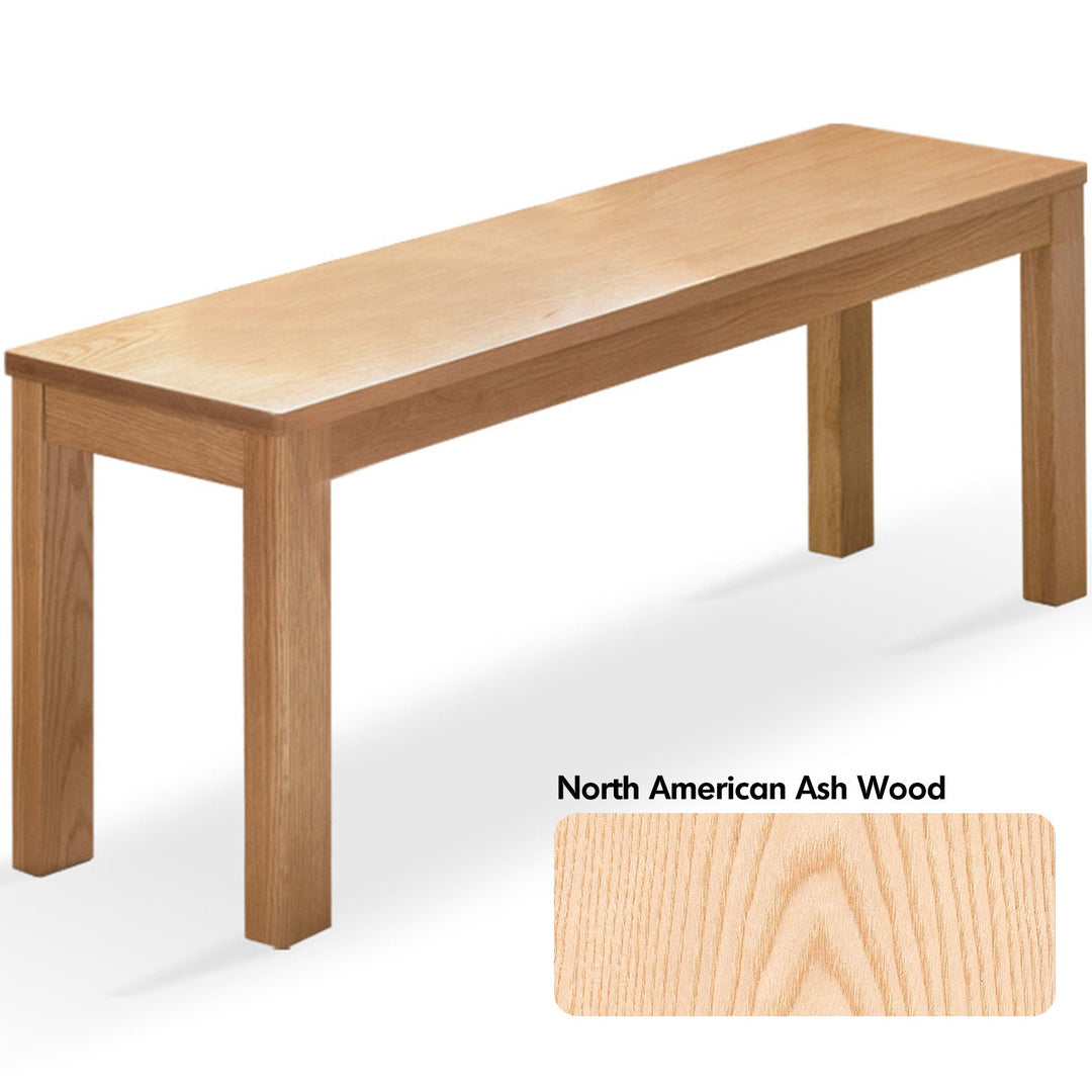 Scandinavian Wood Dining Bench BRICO