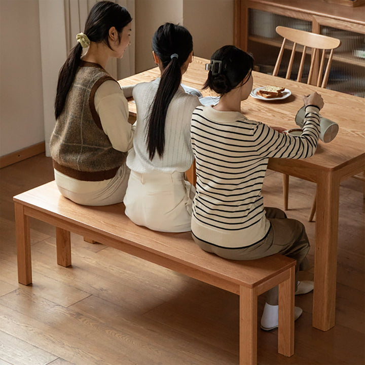 Scandinavian Wood Dining Bench BRICO