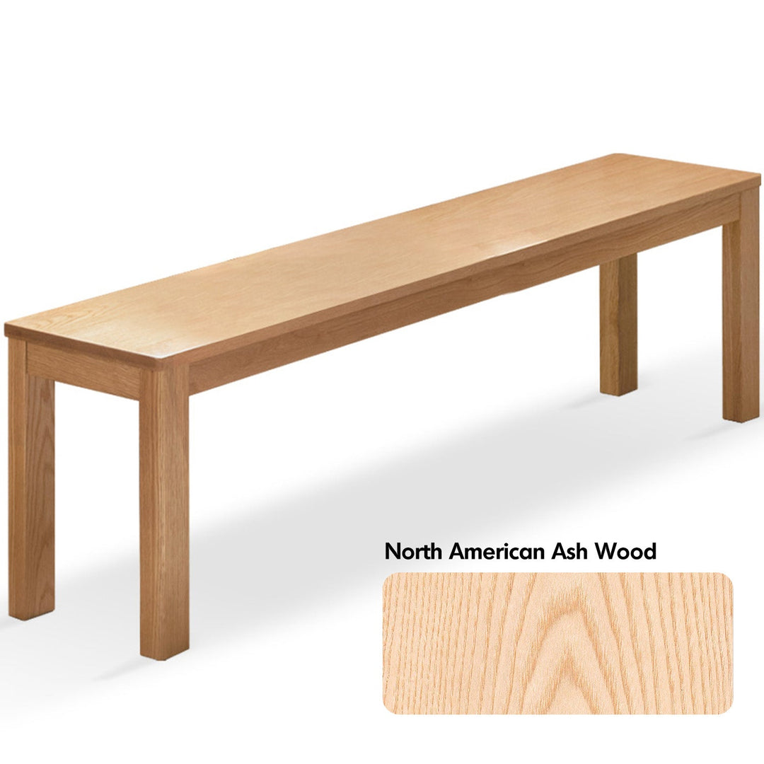 Scandinavian Wood Dining Bench BRICO