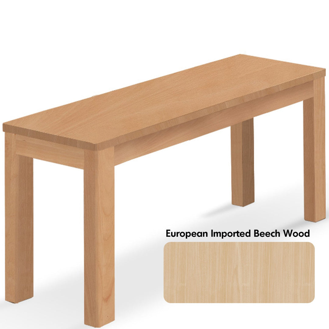 Scandinavian Wood Dining Bench BRICO
