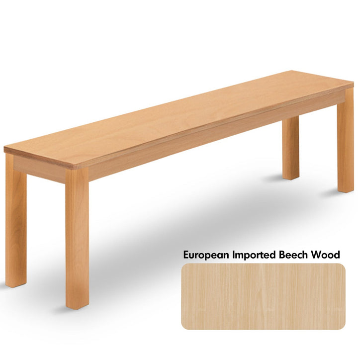 Scandinavian Wood Dining Bench BRICO