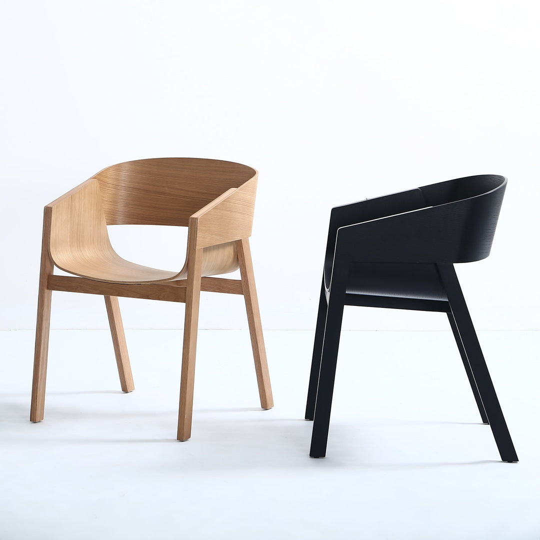 Scandinavian Wood Dining Chair 2pcs Set FLAIR