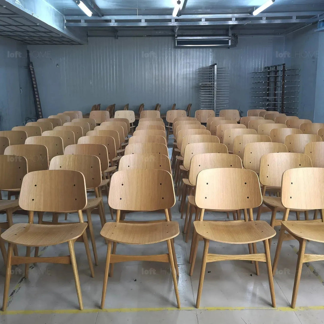 Scandinavian Wood Dining Chair 2pcs Set HORIZON