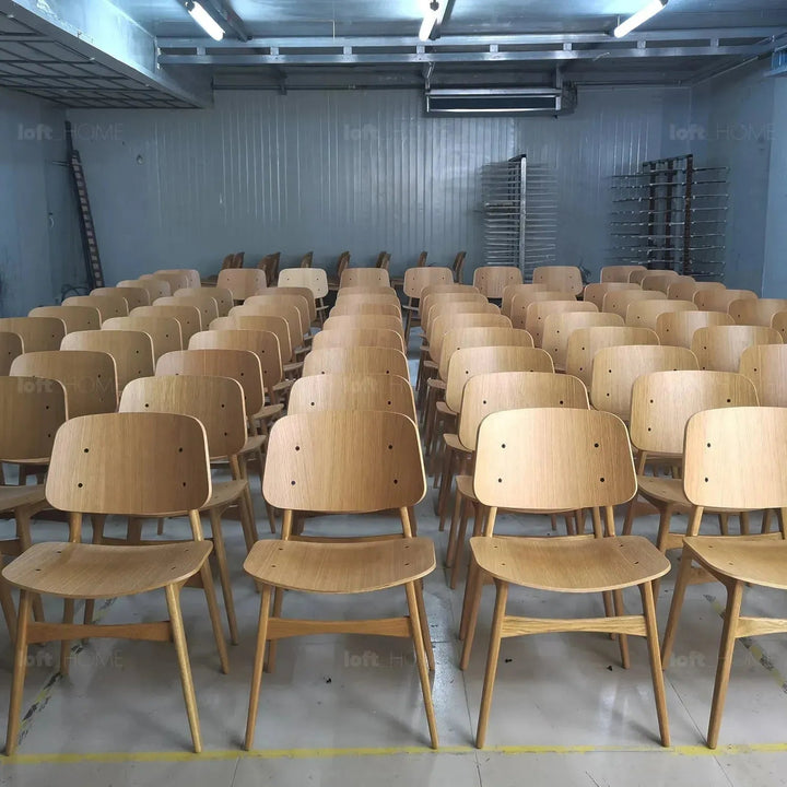 Scandinavian Wood Dining Chair 2pcs Set HORIZON