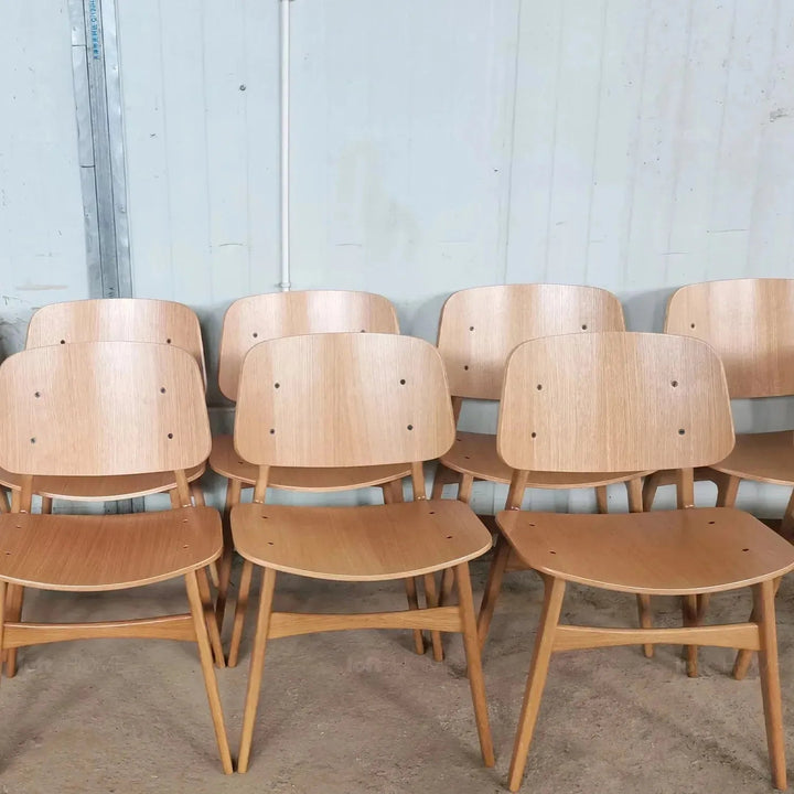 Scandinavian Wood Dining Chair 2pcs Set HORIZON