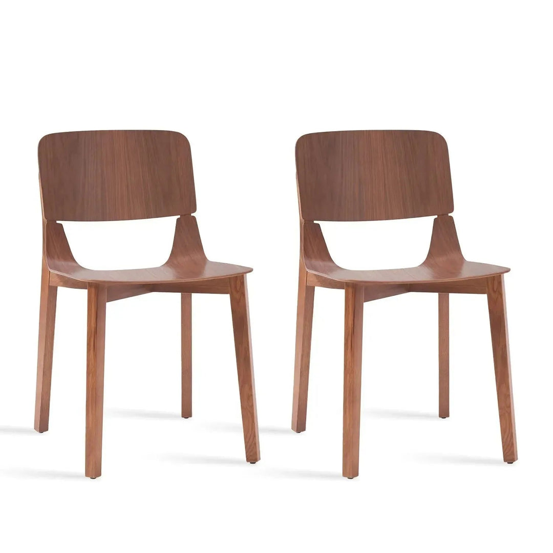 Scandinavian Wood Dining Chair 2pcs Set KISMET