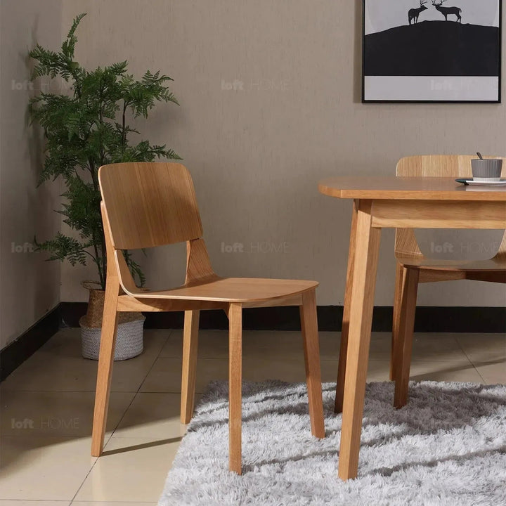 Scandinavian Wood Dining Chair 2pcs Set KISMET